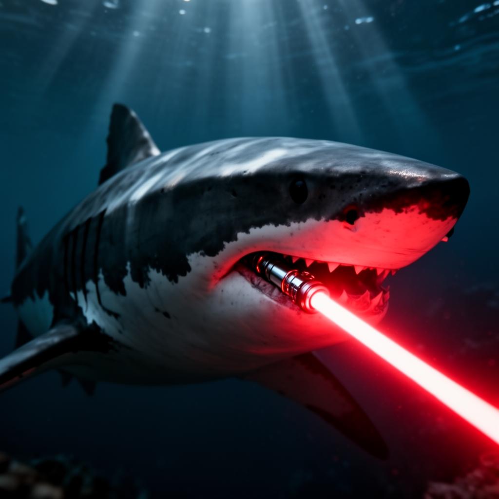 Requin sabre laser